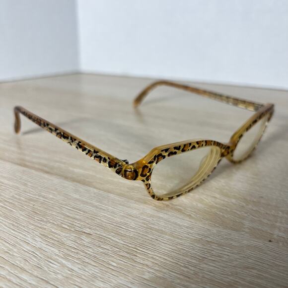 Jean Lafont Paris 380 Eyeglasses Leopard Print FRAMES ONLY Made in France main image 8